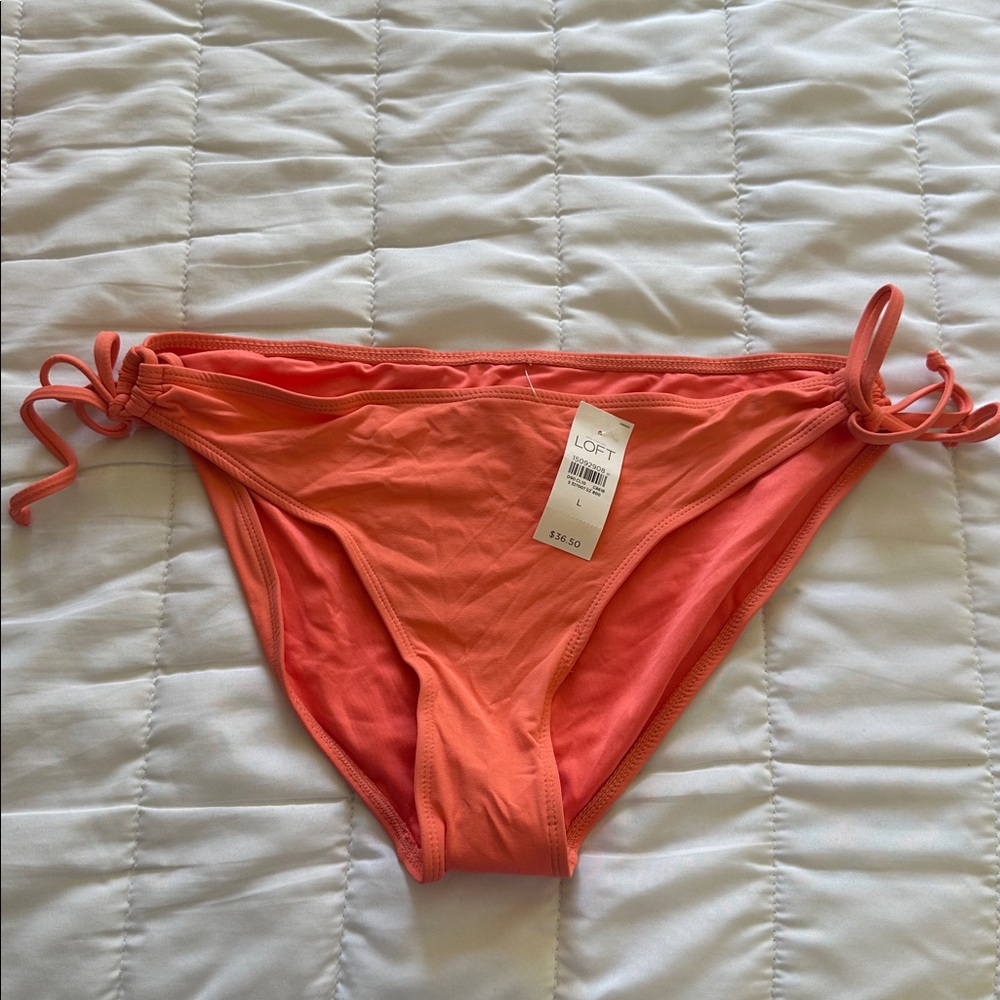 NWT LOFT Coral Bikini Bottom